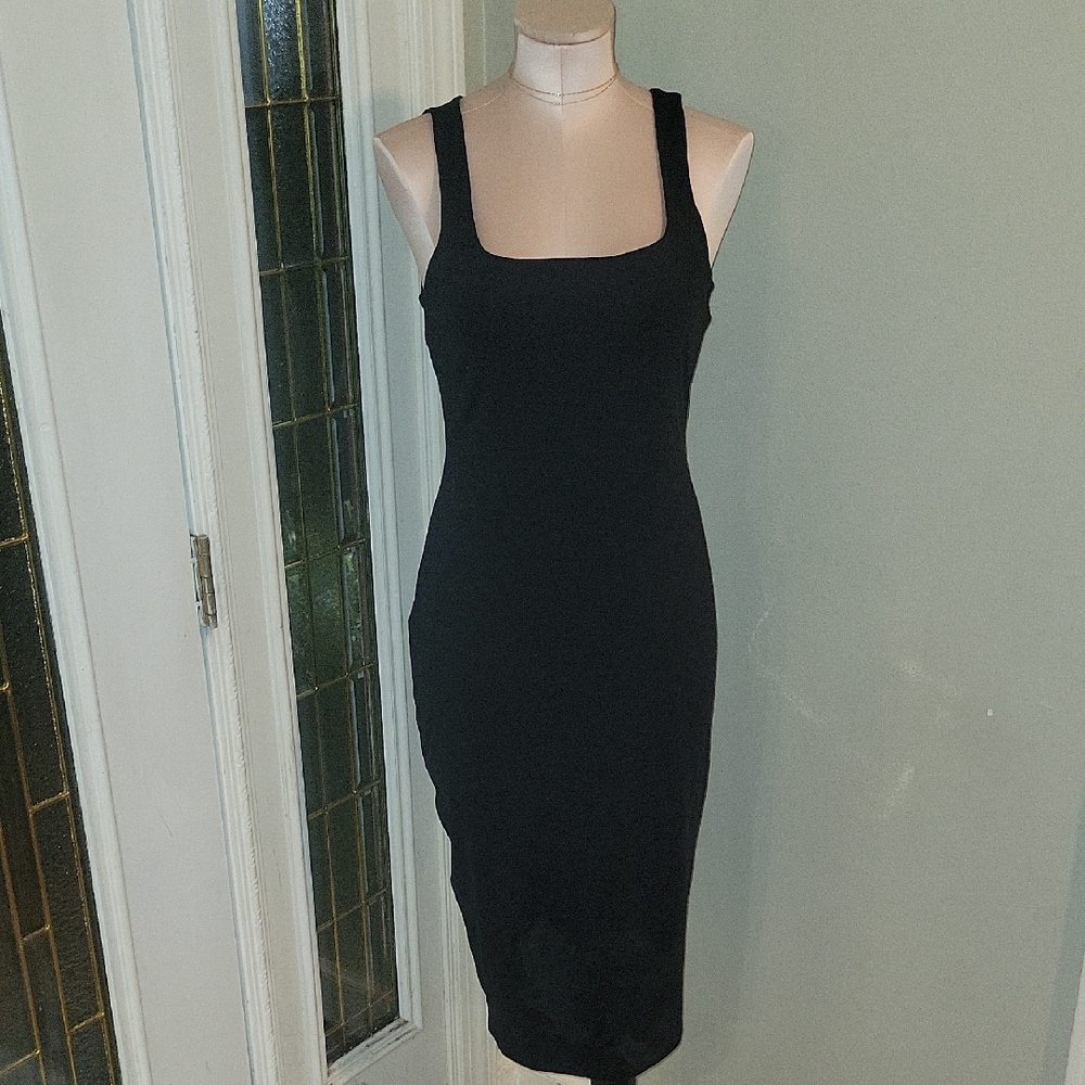Forever 21 Black Midi Dress